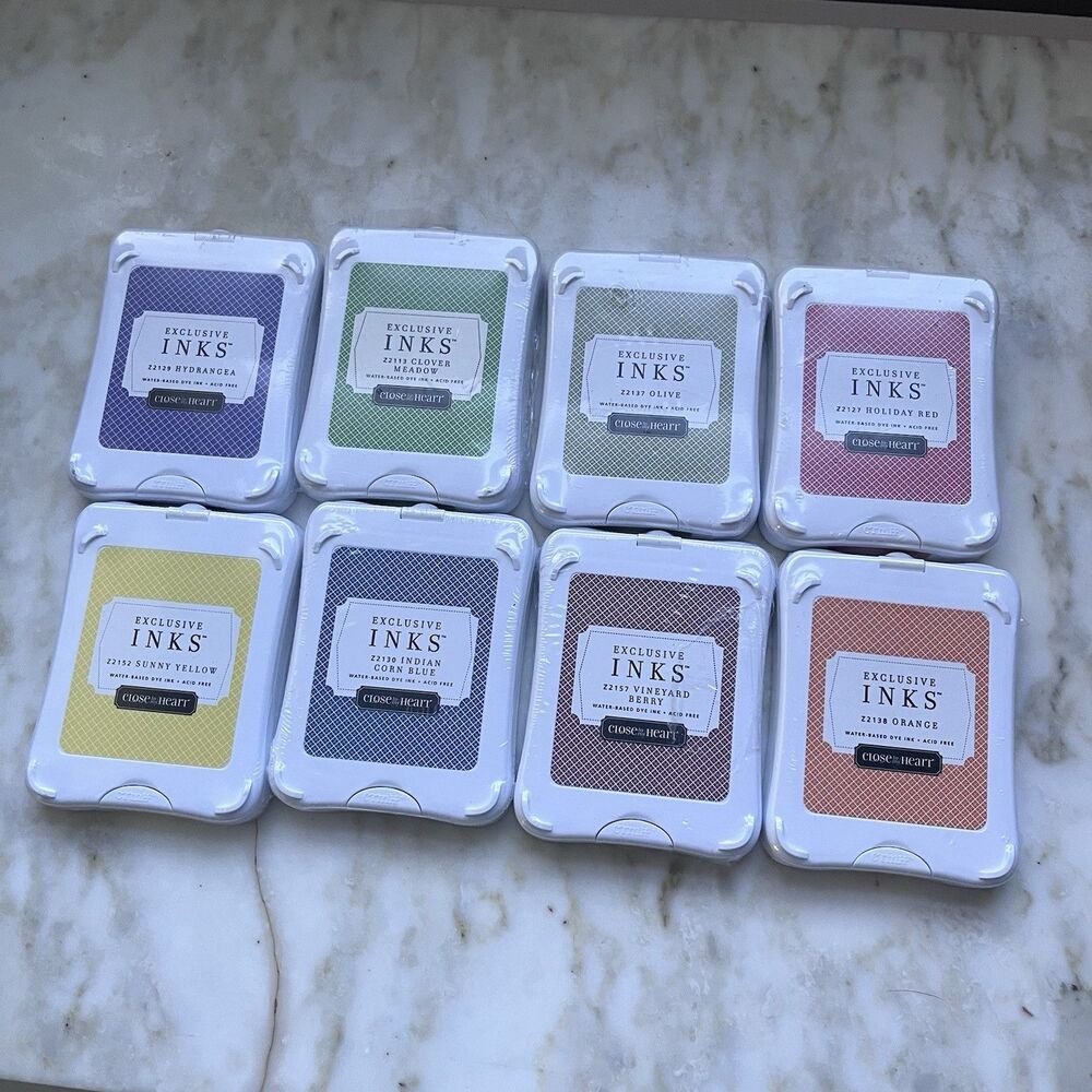 Lot of 8 Close to my Heart CTMH Exclusive Ink Pads-all Brand New Sealed